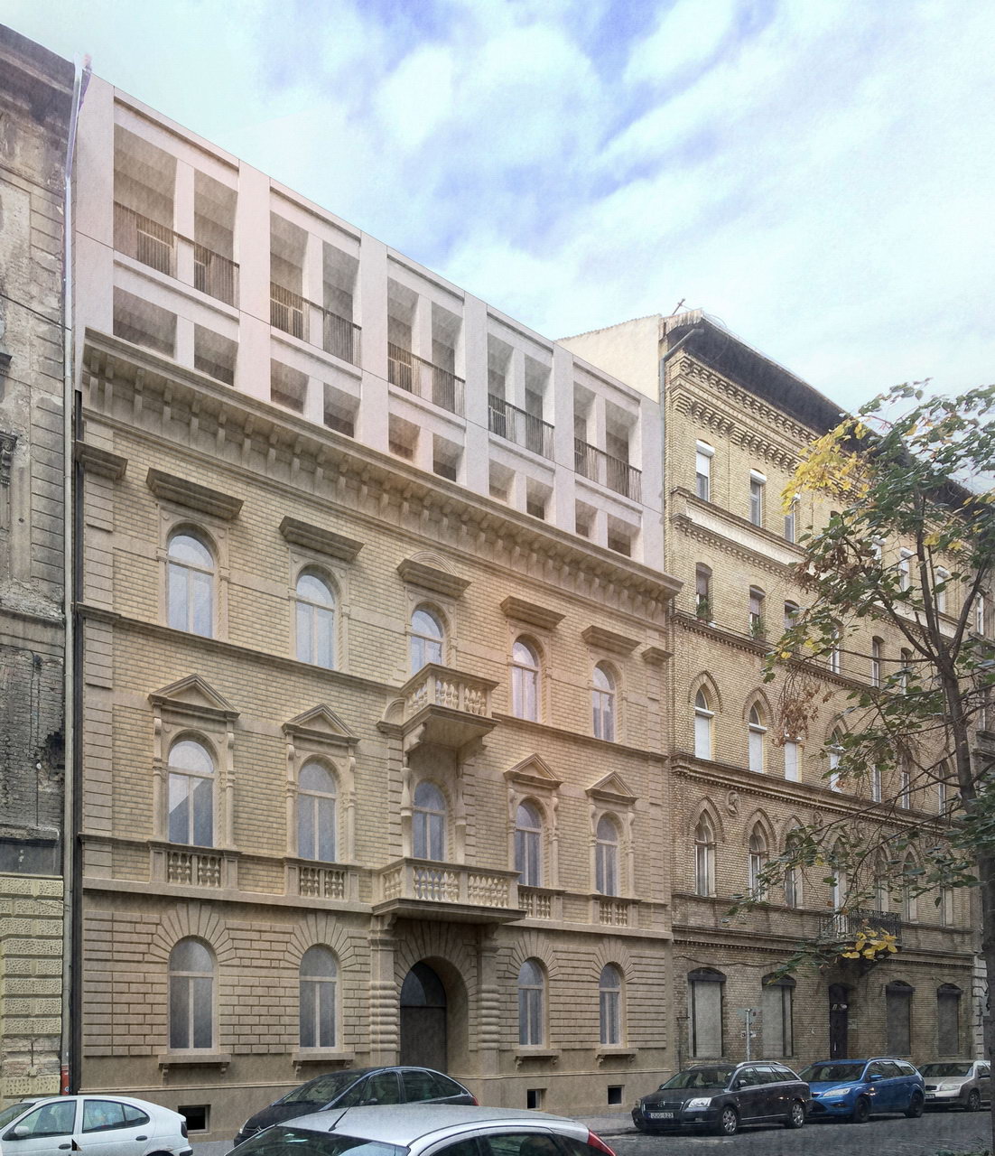 Társasház bővítés, Budapest