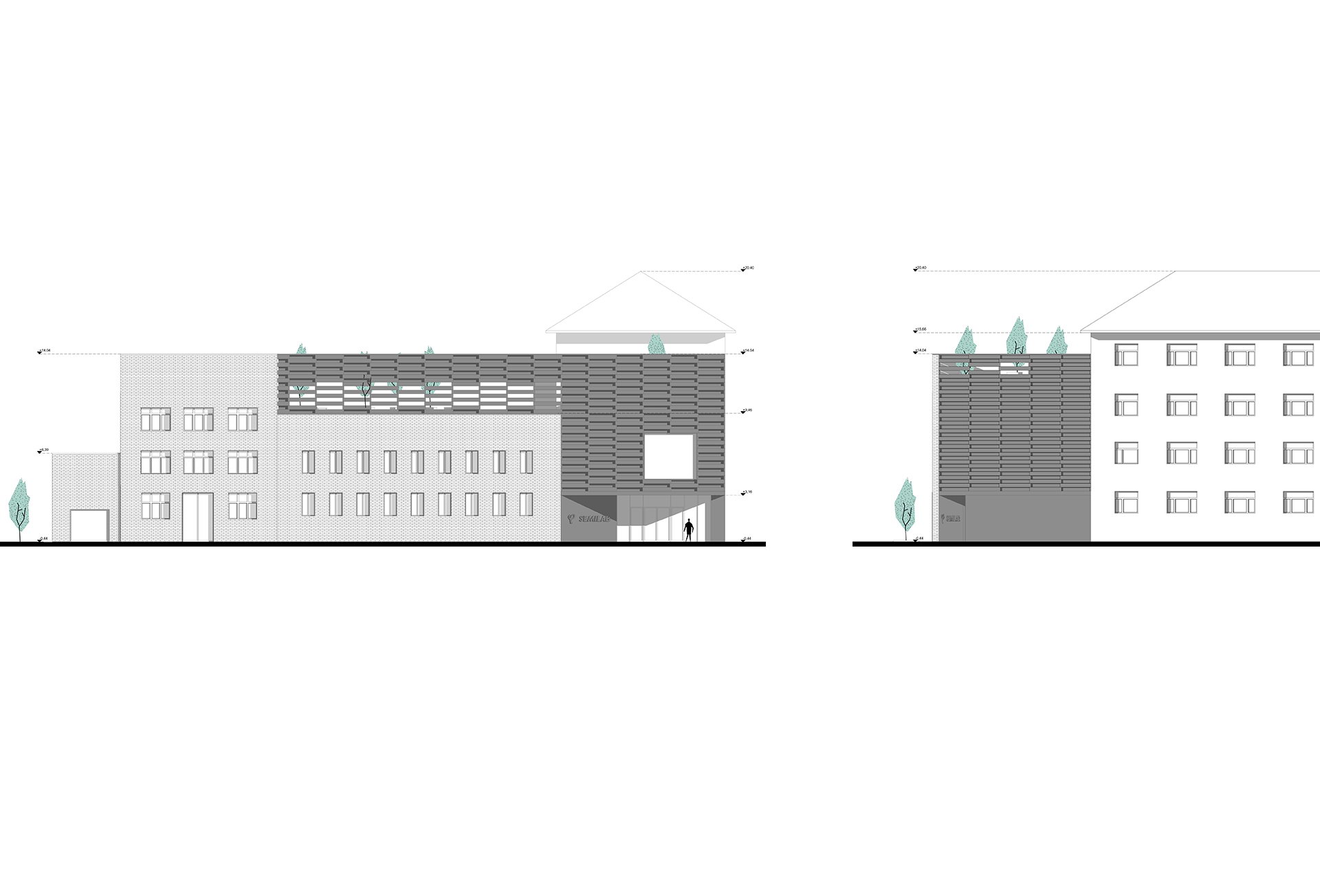 Semilab irodaház fogadóépület átalakítás, Budapest